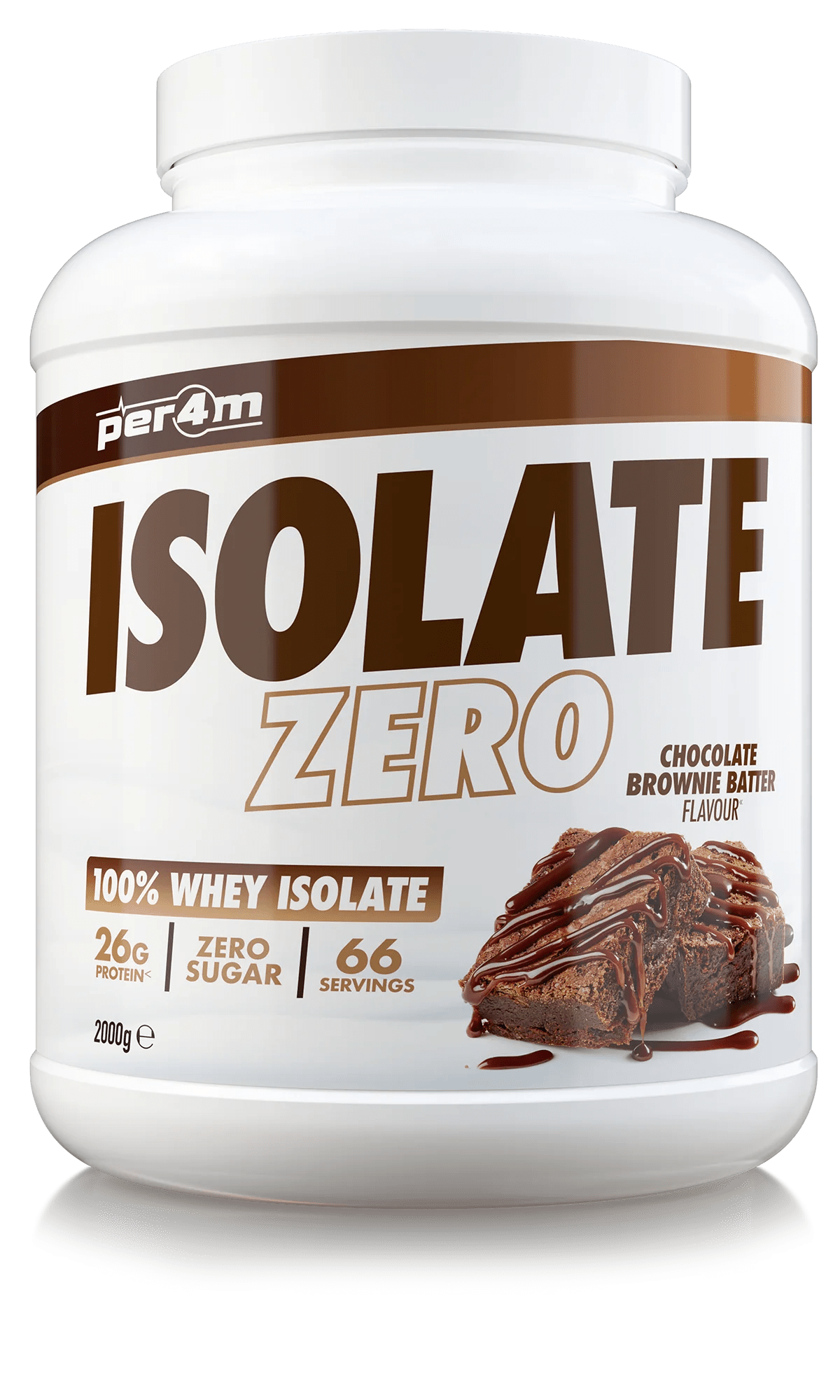 Per4m Per4m Isolate Zero 2kg 2010 grams / Chocolate Brownie Batter Whey Protein Isolate