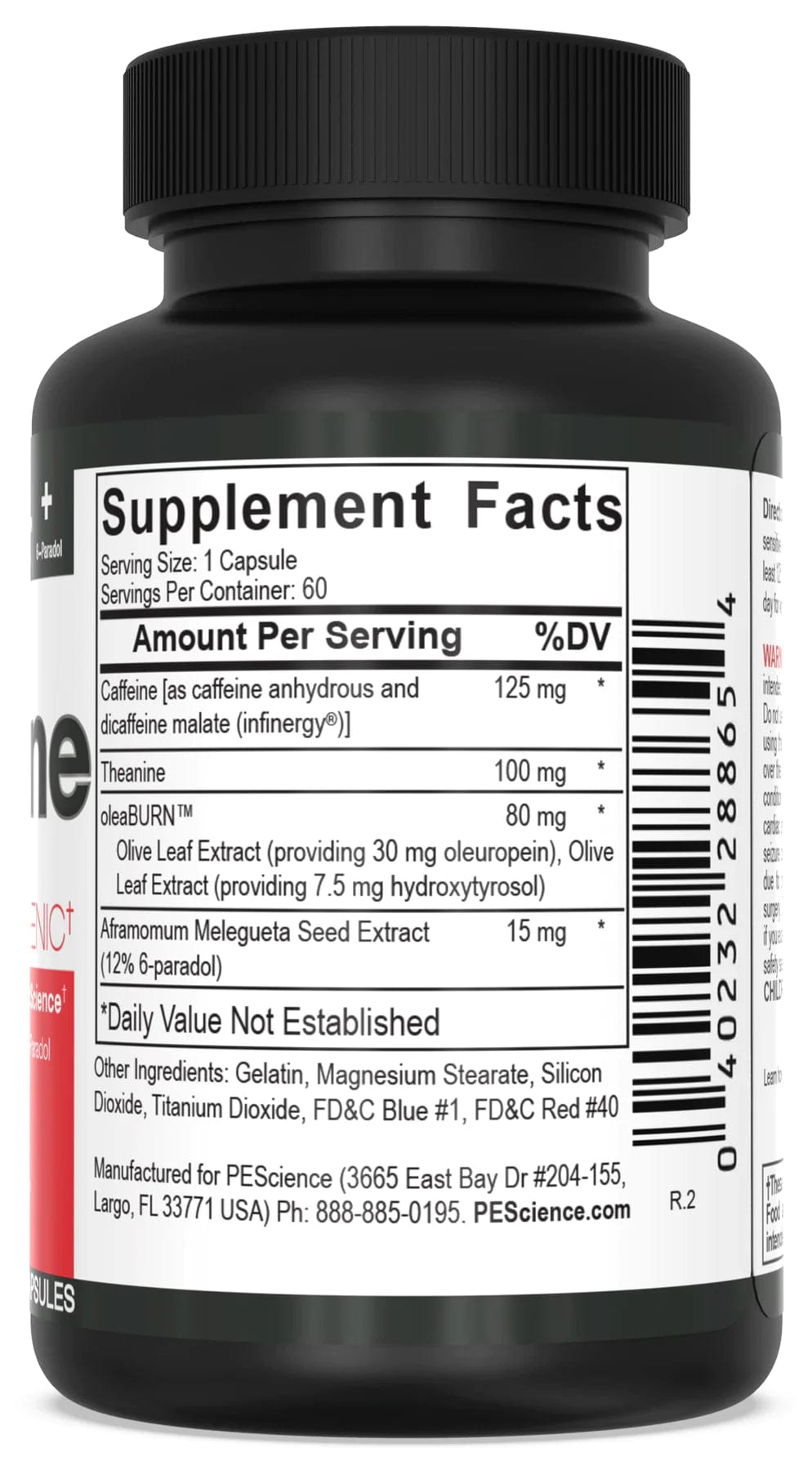 PEScience Alphamine - Thermogenic Fat Burner 60 servings Thermogenic Fat Burner