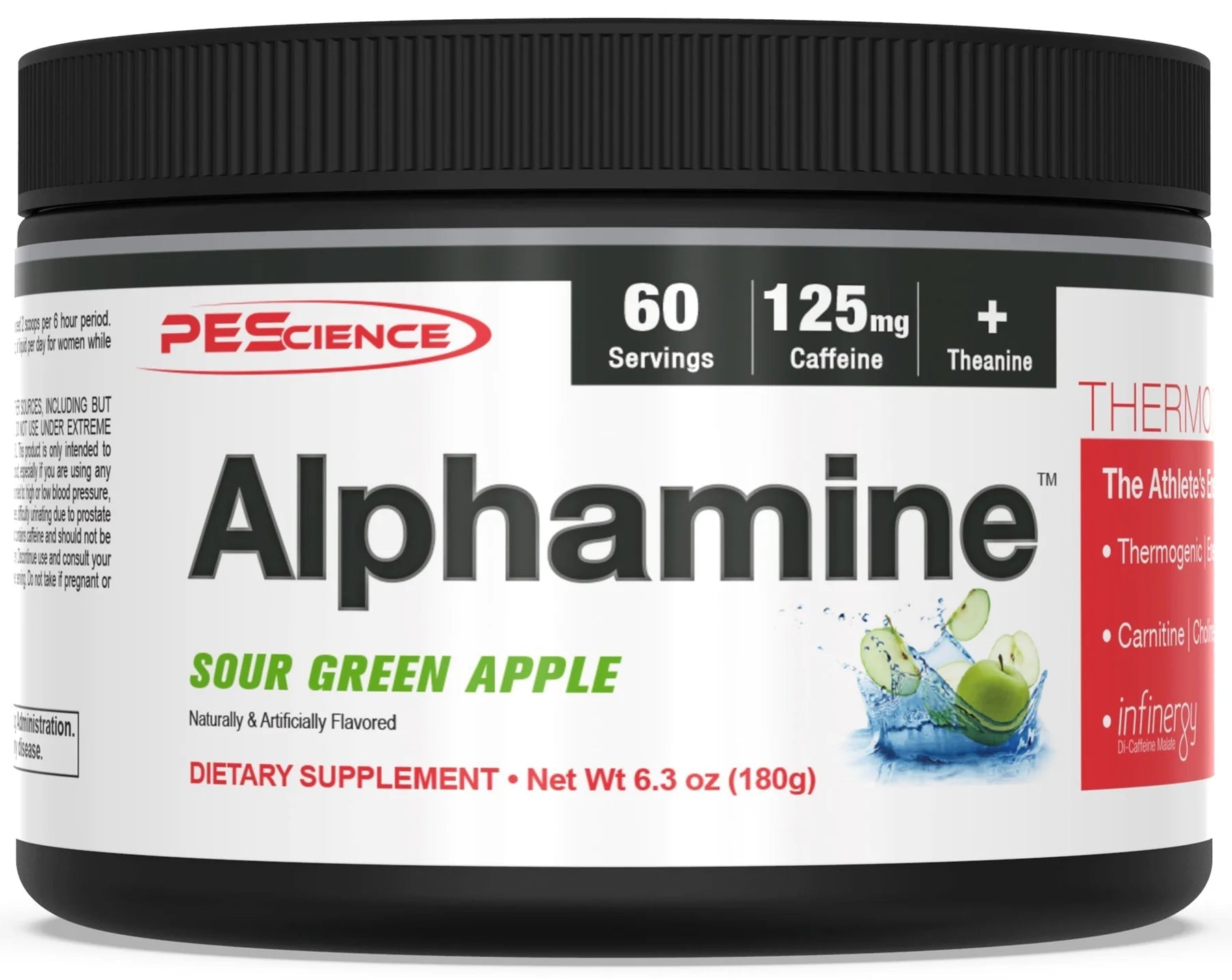 PEScienceAlphamine - Thermogenic Energy Pre-WorkoutPowdered Fat BurnerRED SUPPS
