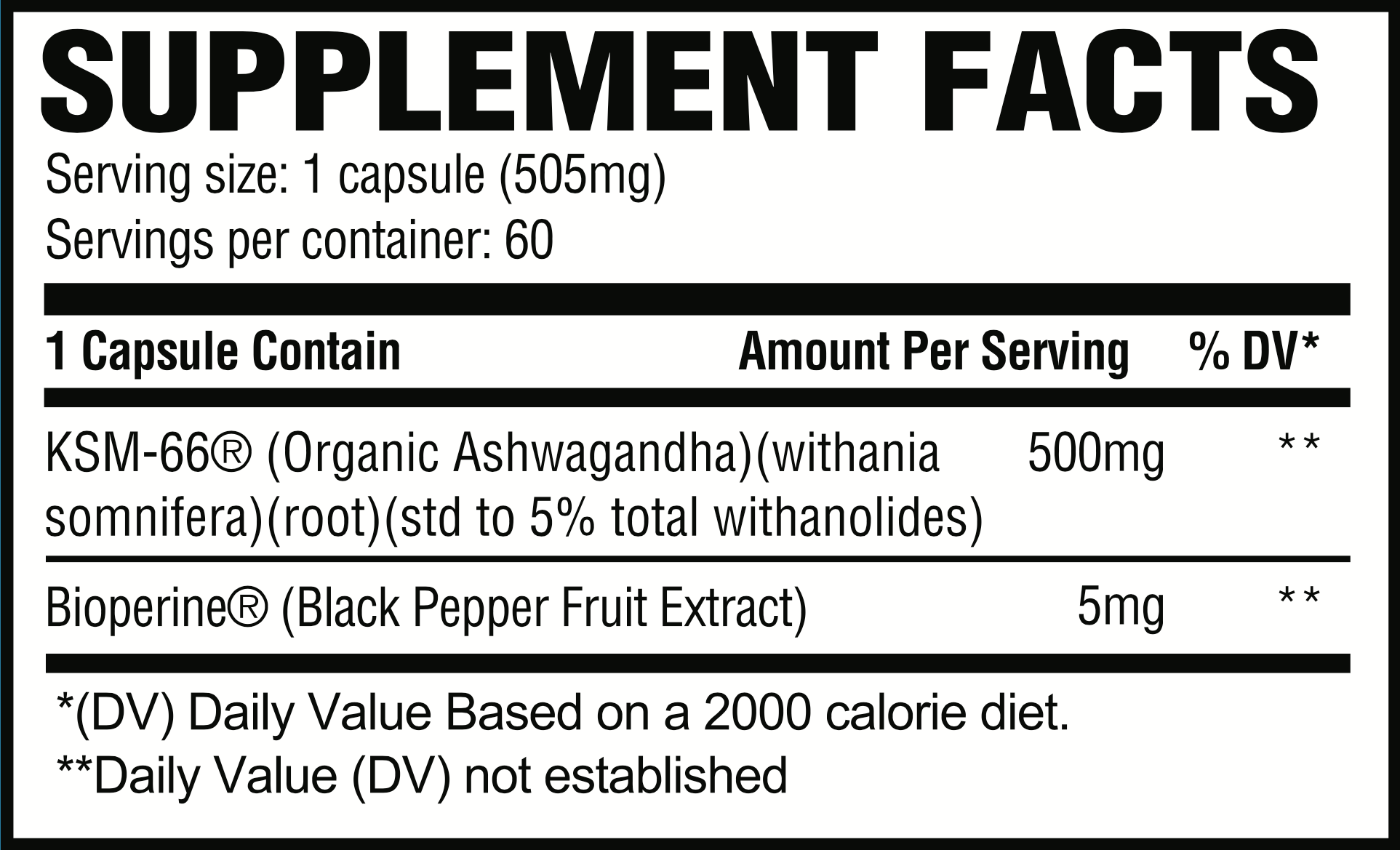 REVIVE MD Ashwagandha 60 Veggie Caps Adaptogen