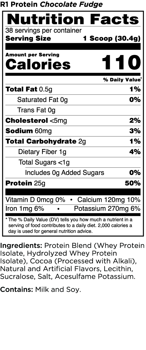 Rule One Proteins R1 Protein 2 lb Whey Protein Isolate