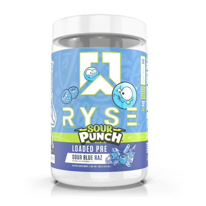 RYSE Loaded Pre 30 servings / Sour Blue Raz Pre-Workout