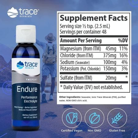 Trace Minerals Endure Performance Electrolyte 118 ml. Electrolytes